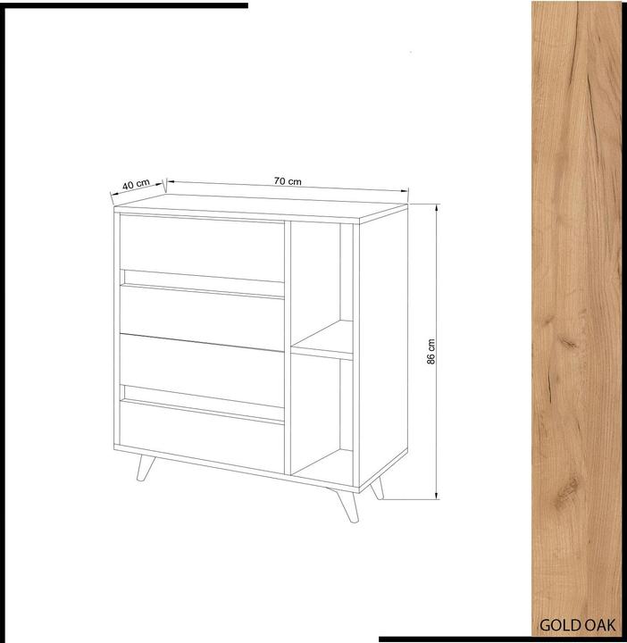 Image du produit Homitis Sariyah (70 x 40 x 86 cm)