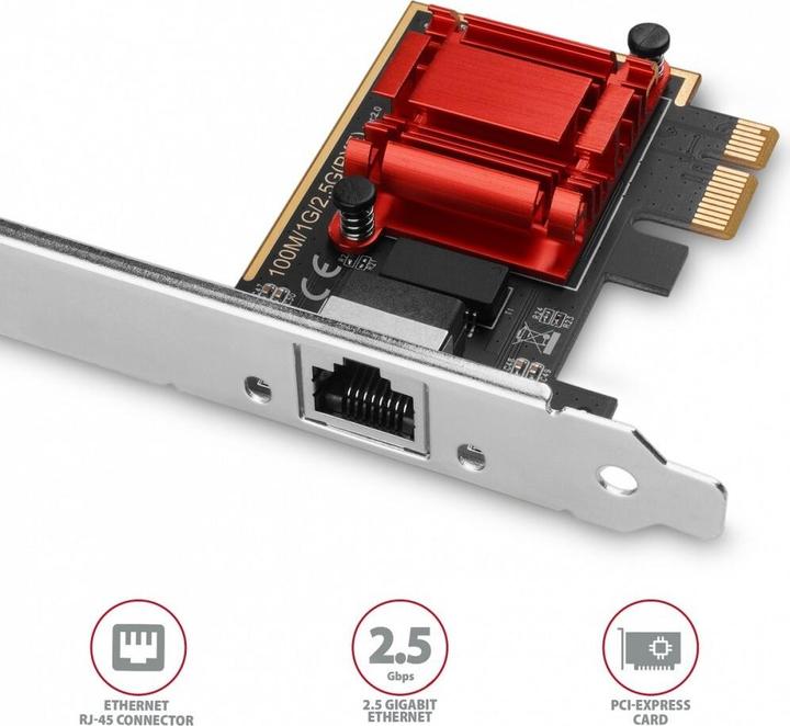 Produktbild Axagon PCEE-G25 network card Internal Ethernet (Mini PCI Express)