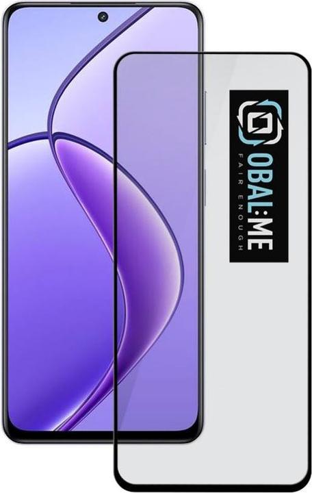 Produktbild - OBAL:ME 5D Glass Screen Protector for Realme 12 Black (1 Stück, Realme 12)