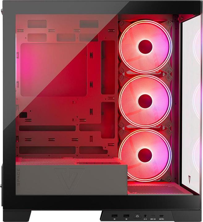 Actual product image Modecom Computer housing Volcano SPACE APEX ARGB MIDI USB 3.0 X 2 CYPE-C (ATX, mATX, Mini-ITX)