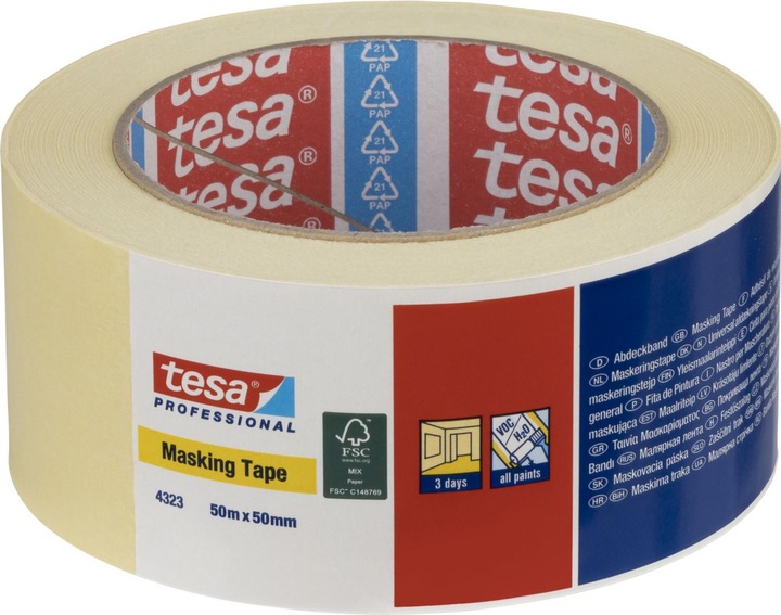 Produktbild tesa tesakrepp® Abdeckband 50m:50mm (50 mm)