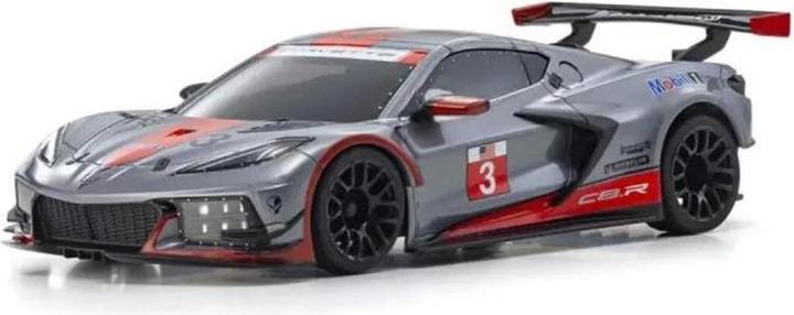 Kyosho Mini-Z MR-03 Corvette C8-R 1:28, Gun Metal/Rot, ARTR (ARR Almost-Ready-to-Race)