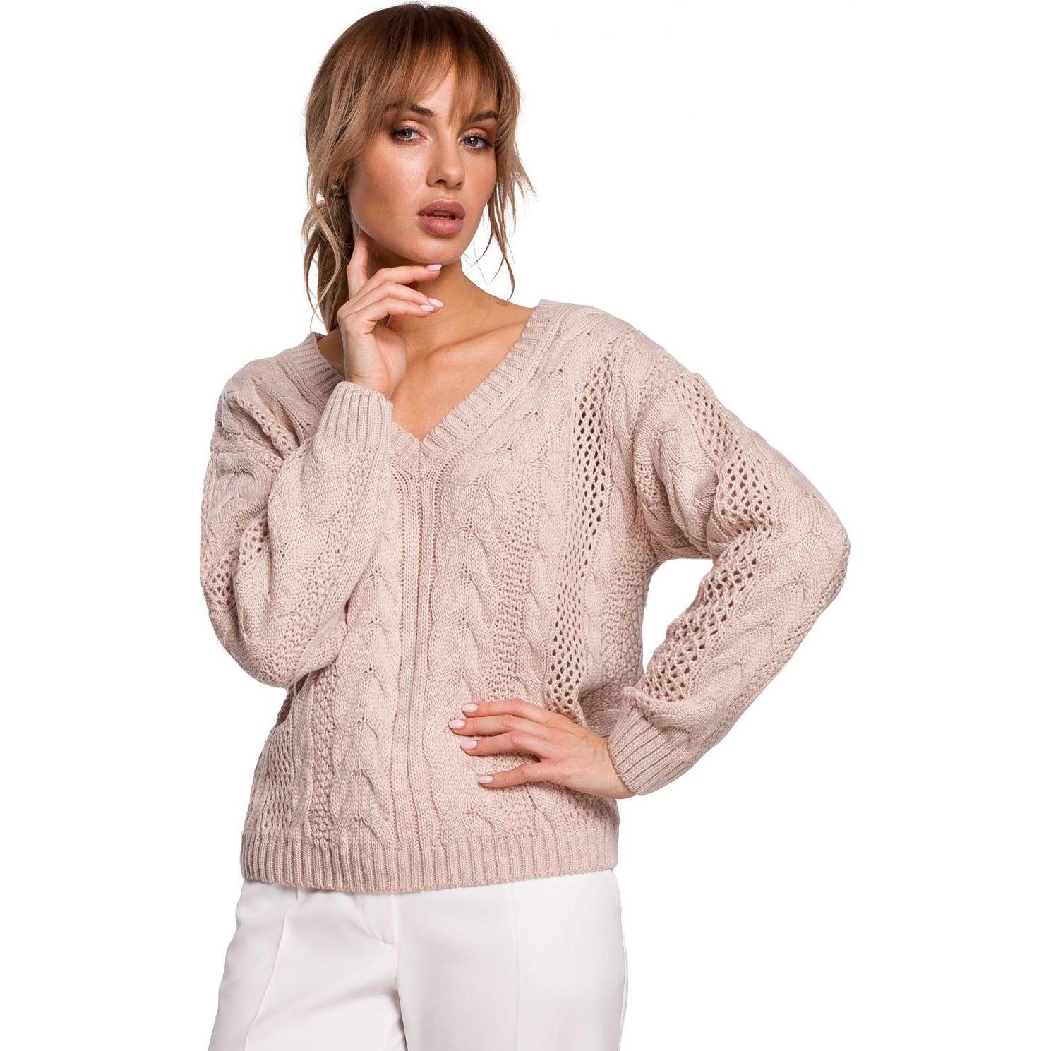 Made of Emotion, Damen, Pullover, Pullover model, Rosa, (S, M)
