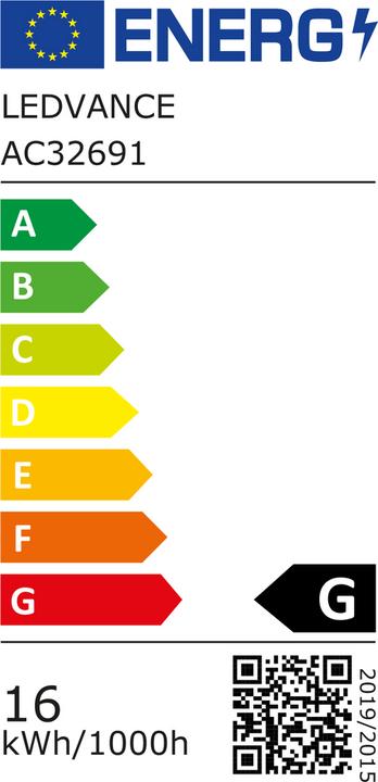 Energie-Label Ledvance LED-Reflektorlampe (E27, 15.20 W, 1035 lm, 6 x, G)