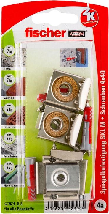 Image du produit Fischer Fisc Fixation de rétroviseur SKL M K (4) 052399 (4 pcs)