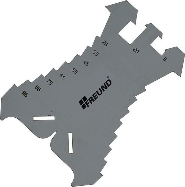 Productafbeelding Freund Markeerplaatje/snijder 01132000, 5-100mm (stap 5mm) (140 mm)