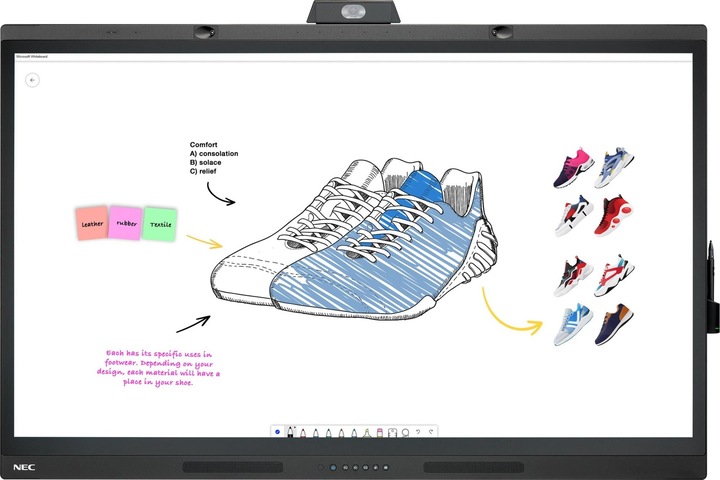 Actual product image NEC MultiSync WD551, 139.7 cm (55"), IPS, 3840 x 2160 pixels, 400 cd/m², 4K Ultra HD, Direct-LE (3840 x 2160 Pixels, 55")