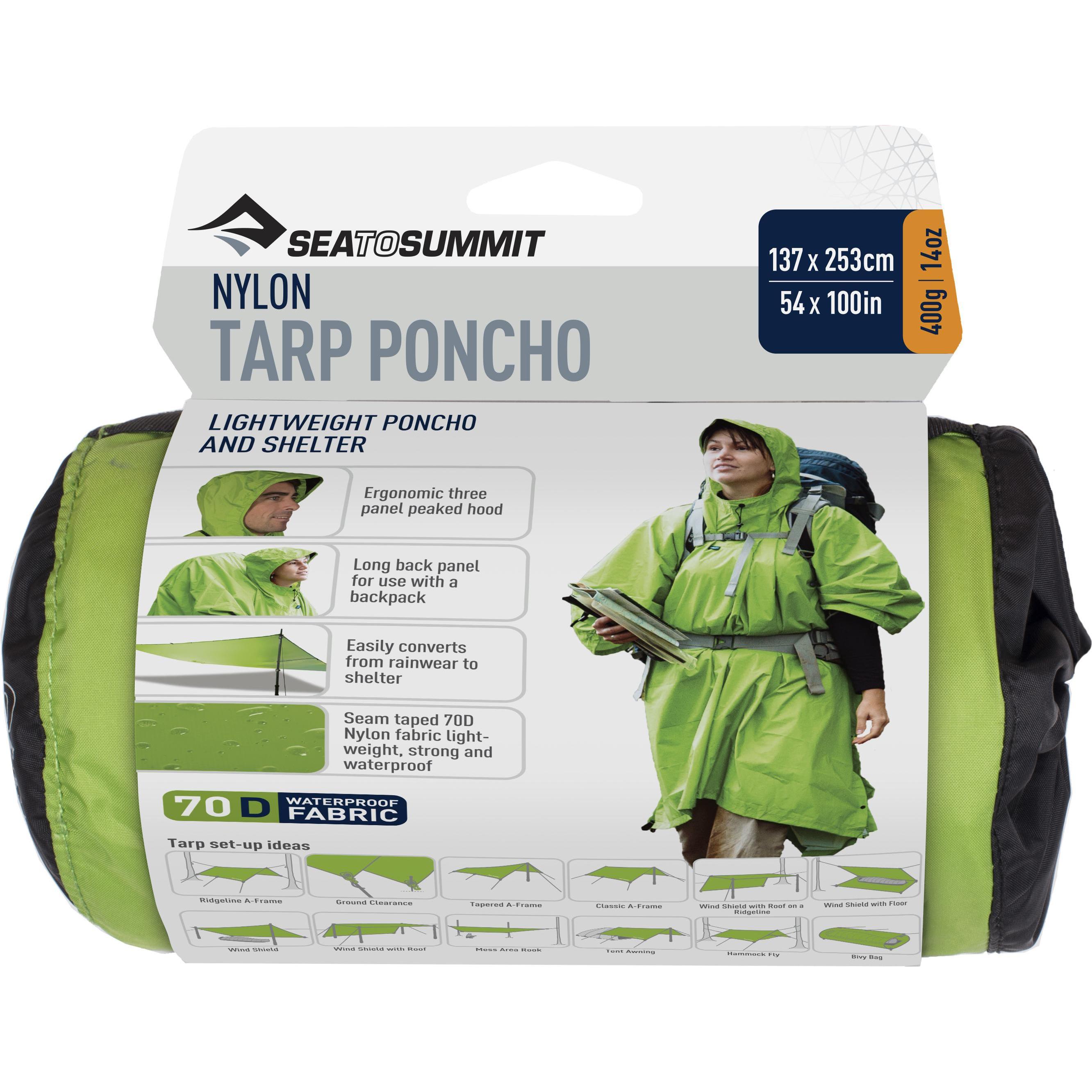 Sea To Summit, Unisex, Jacke, Tarp Poncho (One Size), Grün, One Size