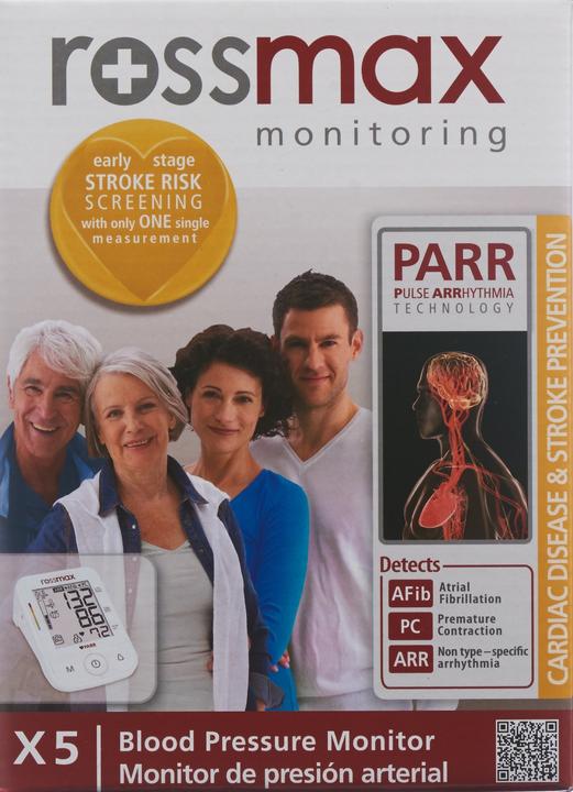 Produktbild Rossmax Blutdruckmessgerät Digital mit PARR-Technologie X5 (Blutdruckmessgerät Oberarm)