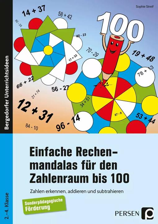 Produktbild Einfache Rechenmandalas für den Zahlenraum bis 100 (Deutsch, Sophie Streif, 2022)