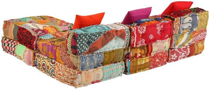 Image du produit VidaXL Pouf modulaire 3 places