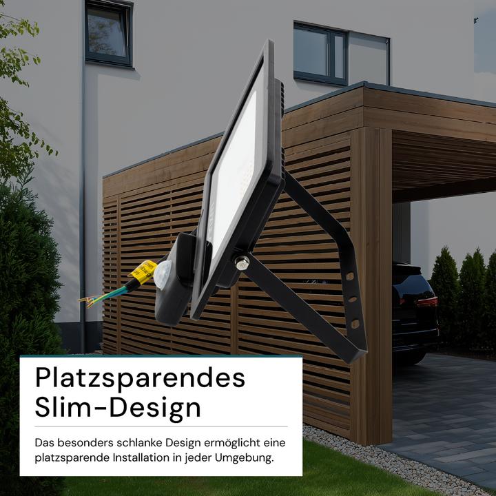 Actual product image Luxula LED-Fluter mit Bewegungsmelder (3000 lm, E27, IP65)