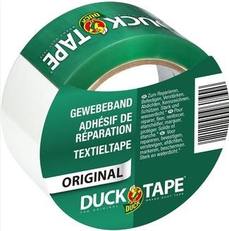 Actual product image Duck Tape ORIGINAL fabric tape white 50 mm x 25m (50 mm)