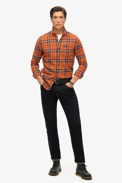 Immagine prodotto Superdry Camicia a quadri con maniche lunghe in cotone biologico (S)