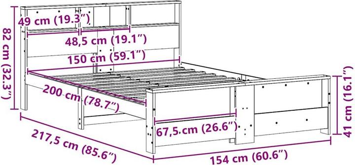 Image du produit vidaXL Plattformbett (150 x 200 cm)