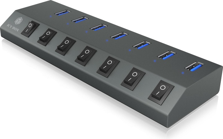 Produktbild RaidSonic IB-HUB1701-C3 (USB-C, 7 Ports)