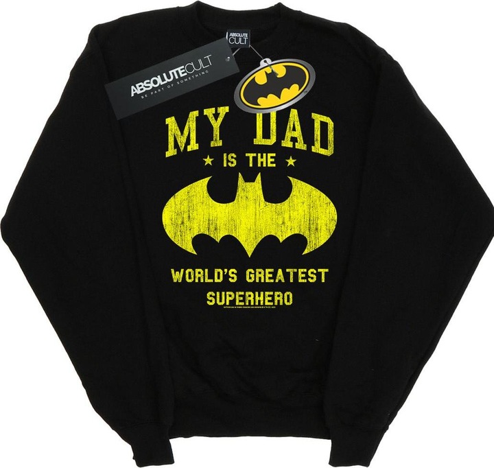 Immagine prodotto Felpa uomo Batman My Dad Is A Superhero in cotone (S)