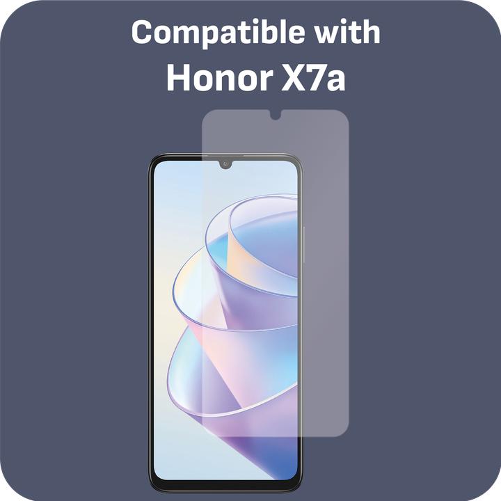 Actual product image Cazy Protective Glass Compatible with Honor X7a Tempered Glass Case Compatible - Transparent (1 pcs., Honor X7a)