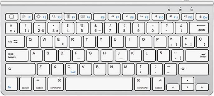 Immagine prodotto Omoton Tastiera wireless per iPad KB088 con supporto per tablet (argento) (iPad)