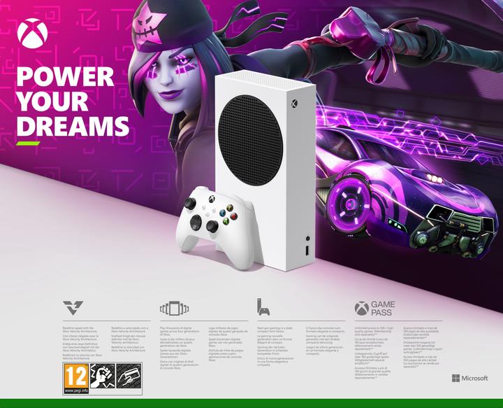 Actual product image Microsoft Xbox Series S 512GB Fortnite + Rocket League Bundle UK Spec
