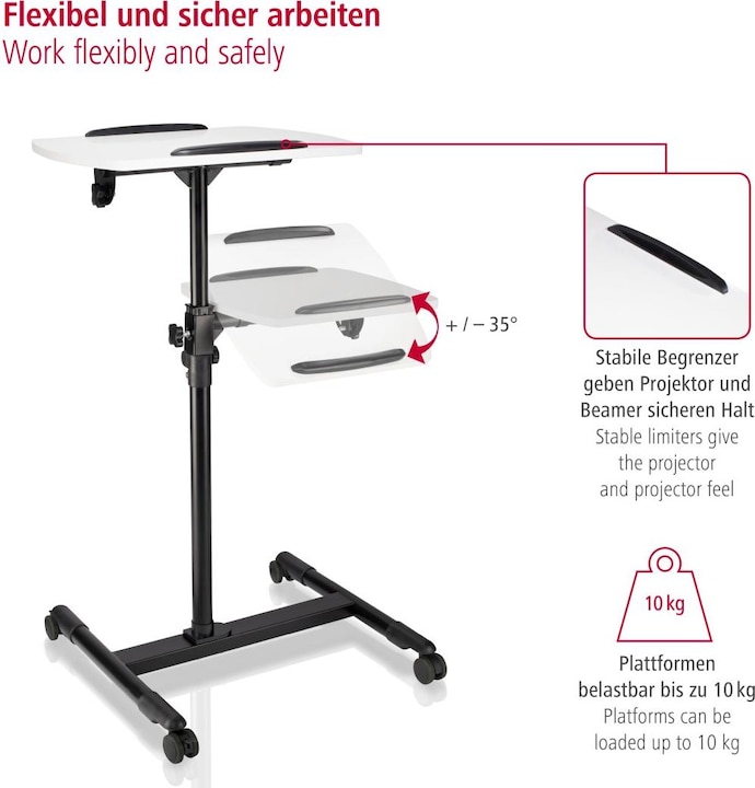 Image du produit Hama Table Beamer à 2 niveaux (Sol)