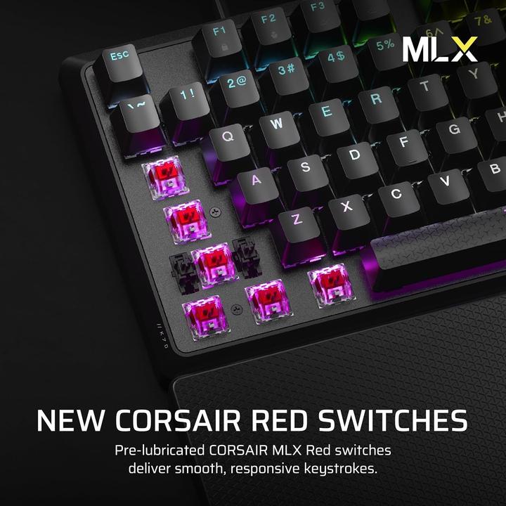 Actual product image Corsair K70 Core RGB Mechanical Gaming Keyboard (US, Cable)