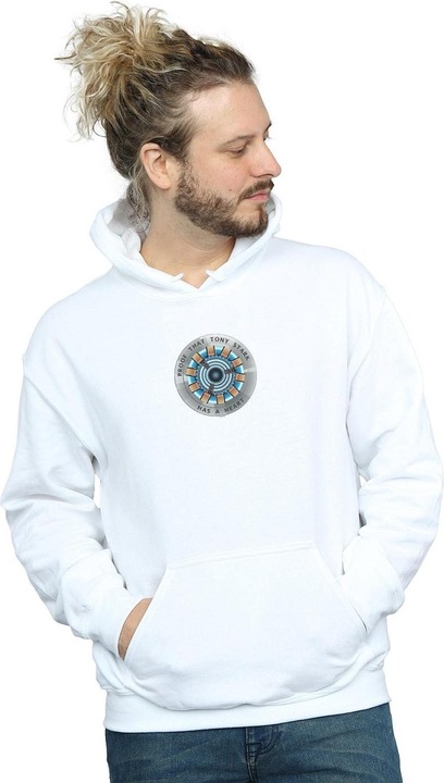 Immagine prodotto Avengers Endgame Tony Stark Heart Felpa con Cappuccio Uomo (L)