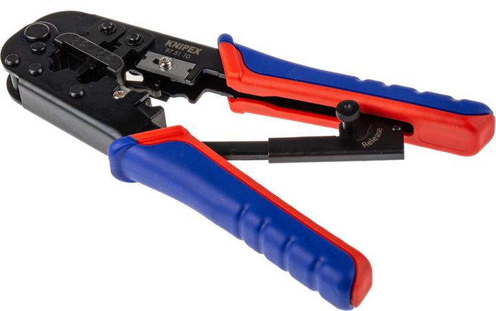 Productafbeelding Knipex Krimptang voor Westernstekkers 97 51 10 (190 mm)