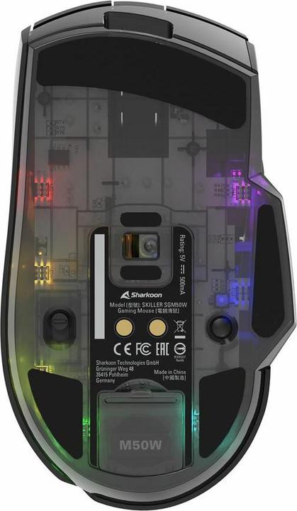 Image du produit Sharkoon SKILLER SGM50W Noir (Sans fil, Filaire)