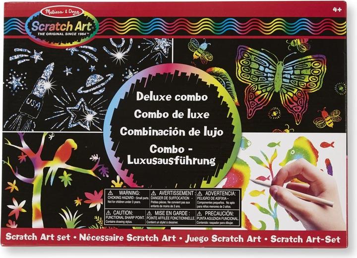 Actual product image Melissa & Doug Scratch Art Deluxe Combo
