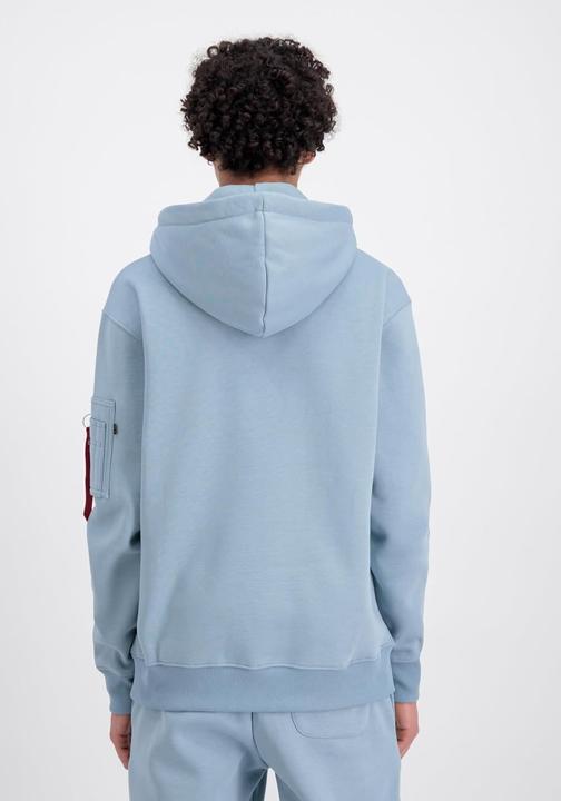 Actual product image Alpha Industries Men's Hoody with Utility Pocket, Remove Before Flight Tag, Drawstring Hood, Ribbed Cuffs (3XL)
