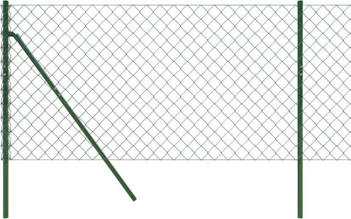 Immagine prodotto vidaXL Maschendrahtzaun Grün 0,8x25 m, Farbe: Grün, Material