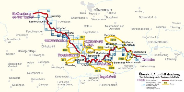 Immagine prodotto Guida ciclistica della pista ciclabile Altmühltal
