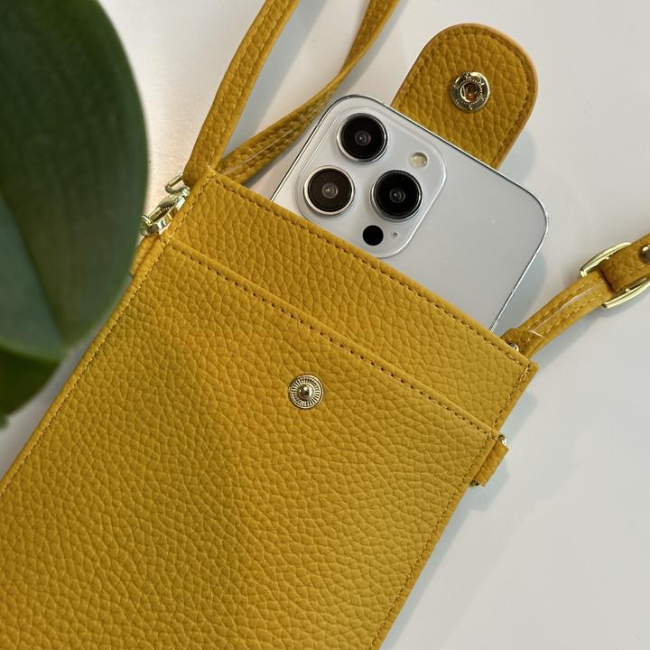 Produktbild PhoneLook Elegantes umhänge Etui universel für Smartphone bis 6.7 Zoll aus mit Brieftasche (Apple iPhone 4)