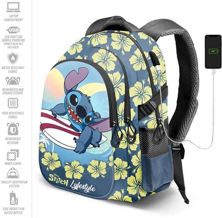 Actual product image Karactermania Lilo & Stitch Backpack Lifestyle Running