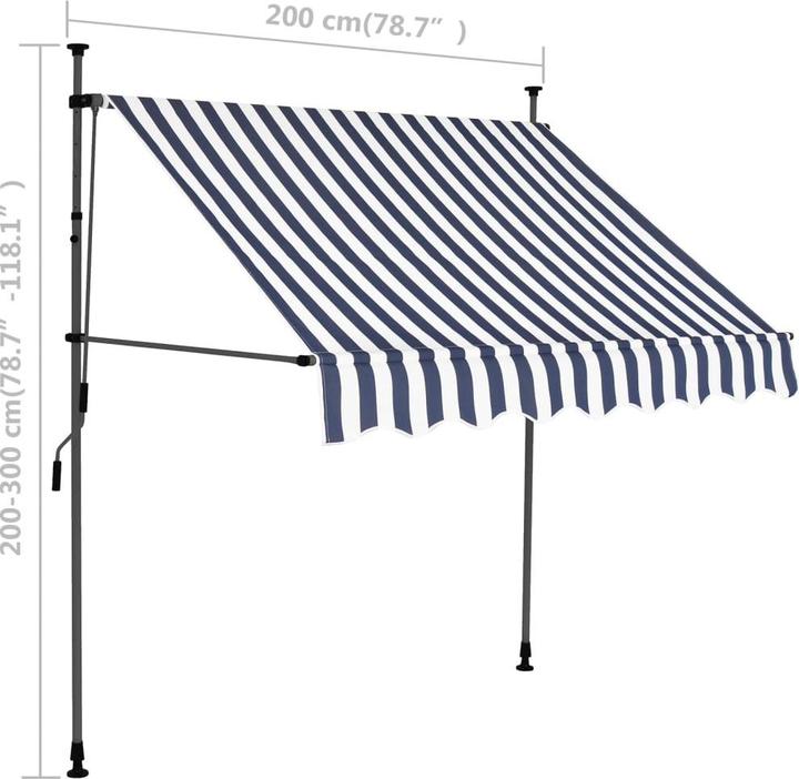 Image du produit vidaXL Einziehbare Markise (200 x 120 cm)
