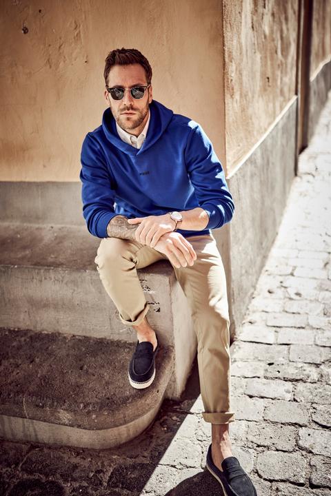 Produktbild JP1880 Hoodie, Kapuze, Nahttaschen (L)