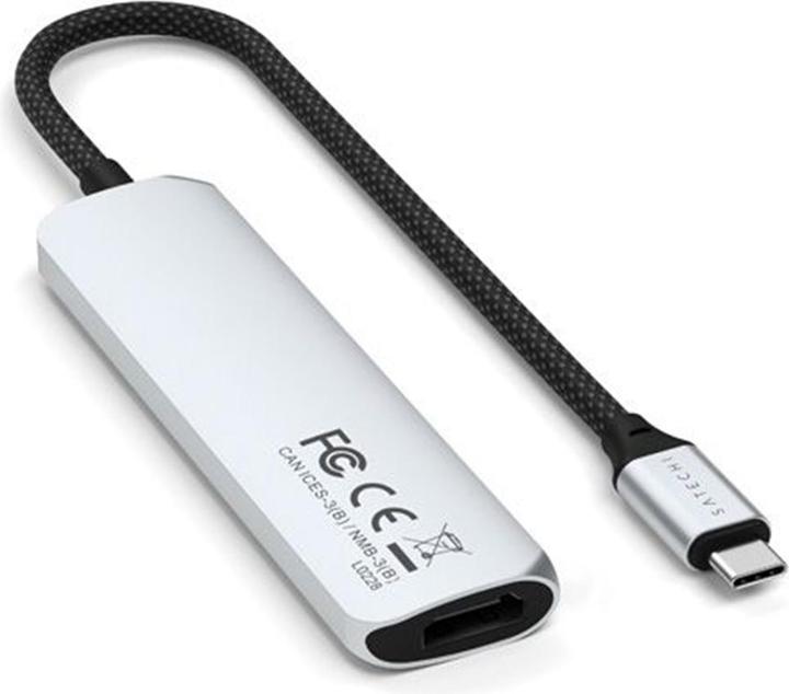 Produktbild Satechi Slim 4 Multiport Hub Silver (USB-C, 4 Ports)