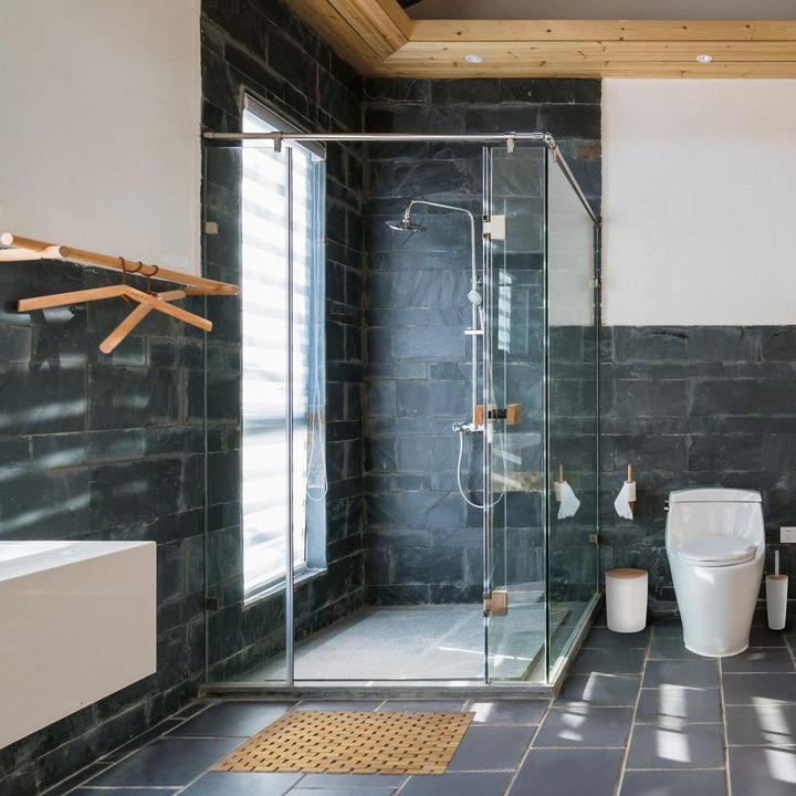 Actual product image spirella Bambusmatte Annika 40x60 Rose Pale - Polypropylen (60 x 3 cm)