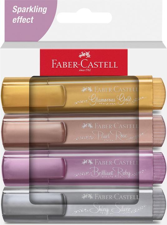 Produktbild Faber-Castell Textmarker TL46 Metallic (Mehrfarbig, 5 mm, 4 x)