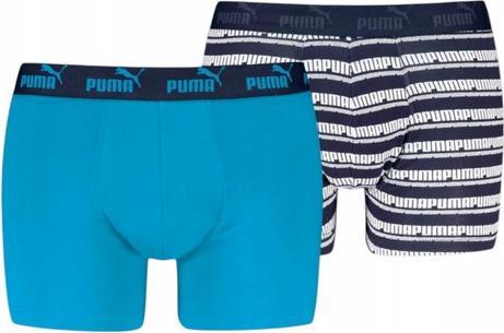 Puma Elements Herren-Boxershorts Mit Streifen, 2Er-Pack (M, 2er Pack)
