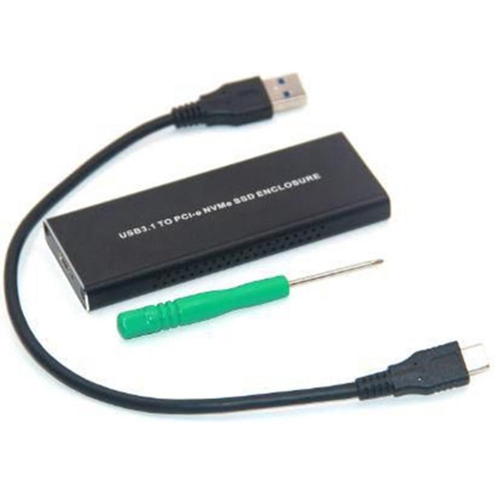 CoreParts M.2 PCIe NVME a USB 3.0 (M.2), Case per hard disk, Nero