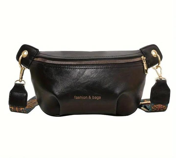Only-Bags.Store Einfarbige Vintage-Brusttasche, Retro-Umhängetasche, lässige Damen-Hüfttasche und Gürteltasche