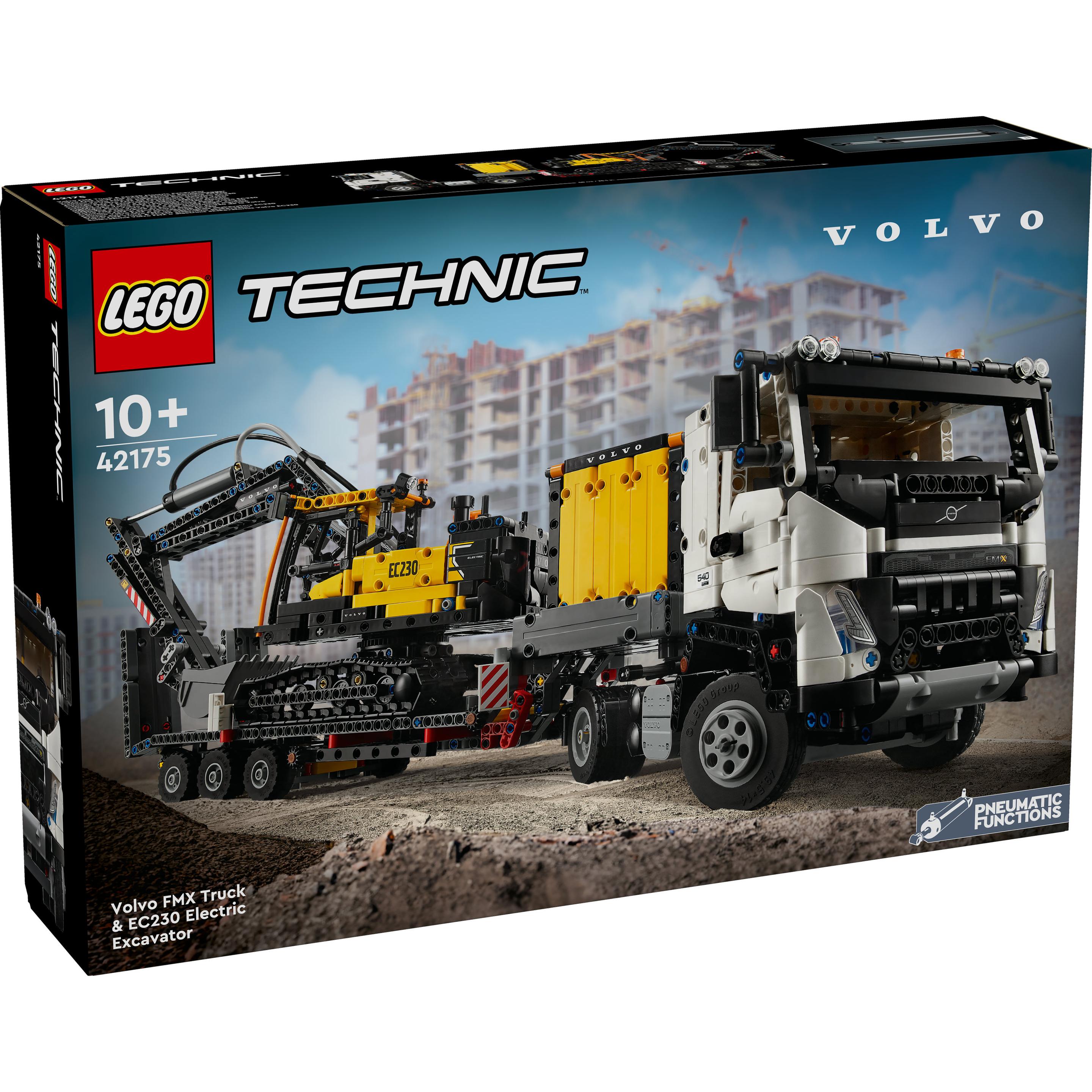 Thumbnail - LEGO Volvo FMX LKW mit EC230 Electric Raupenbagger (42175, LEGO Technic)