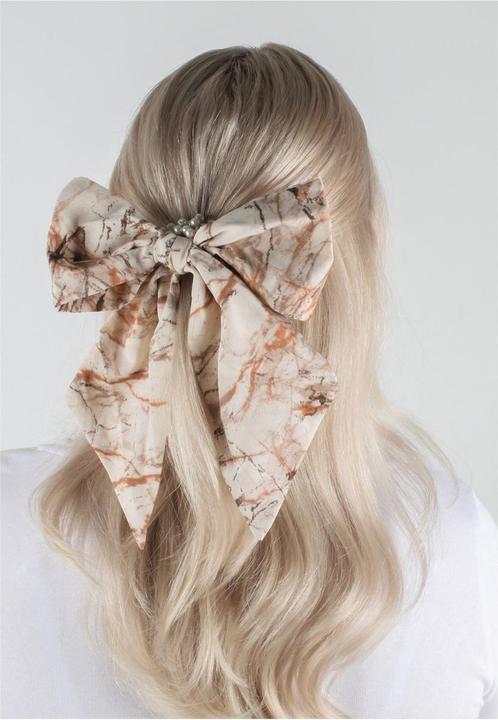 Immagine prodotto Trisa Capelli - Scrunchie e fermagli per capelli con perle, marrone (Elastico per capelli)