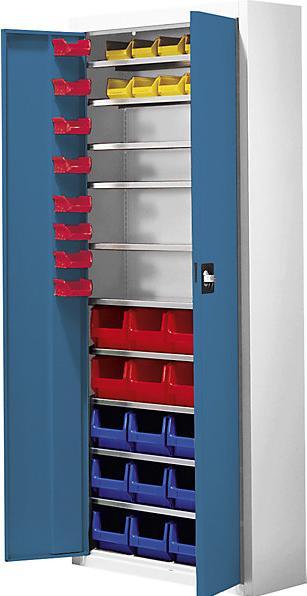 Actual product image Mauser Magazine cabinet with open fronted storage bins