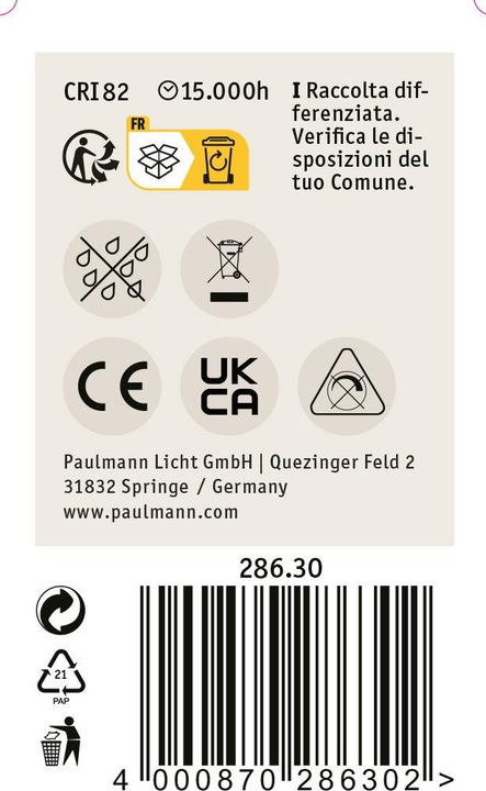 Actual product image Paulmann Drop (E14, 5 W, 470 lm, 1 x, F)