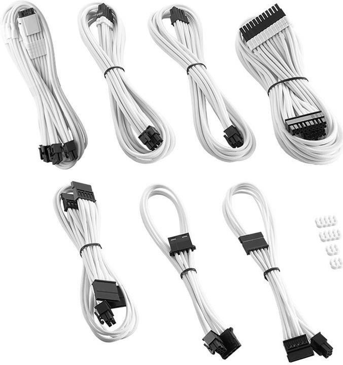Produktbild CableMod C-Series Pro ModMesh 12VHPWR Cable Kit für Corsair RM, RMi, RMx (Black Label) - weiss