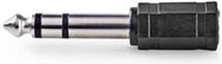 Produktbild Nedis Stereo-Audio-Adapter 6.35 mm Stecker 3.5 mm Buchse Vergoldet Gerade ABS Anthrazit 1 Stück Verp (Klinkenadapter)