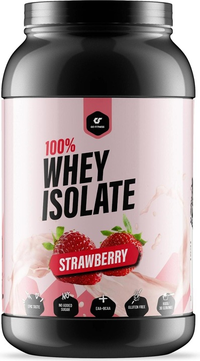 Produktbild Go Fitness 100% Clear Whey Isolate Erdbeere, 900 g (Erdbeere, 1 Stk., 1160 g)